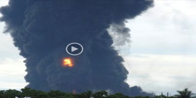 México Gran incendio refinería Salina Cruz Oaxaca